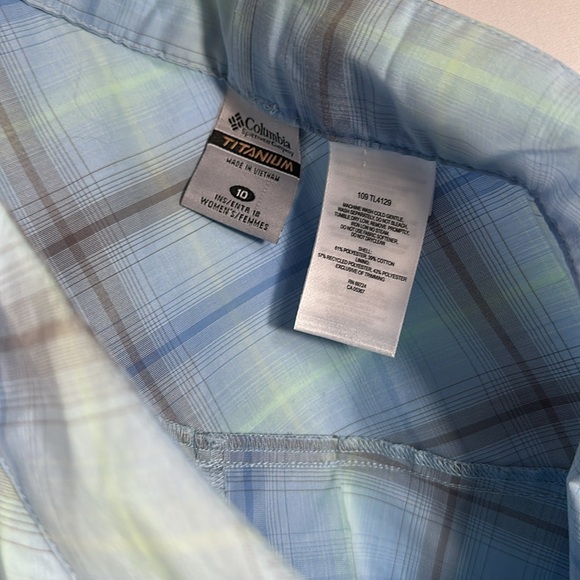 Columbia Omni-Dry Titanium Blue Plaid Skort - Picture 10 of 10